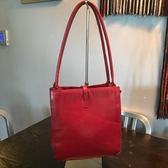 *VINTAGE!* Valentina Red Leather Purse - Picture 2 of 8